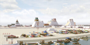 Artista Mexicano recrea La Gran Tenochtitlán en Minecraft