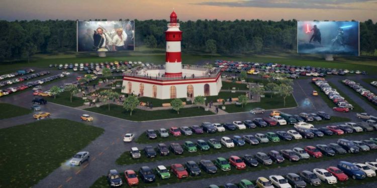Inicia la construcción de Lighthouse 5, el autocinema más grande del mundo.
